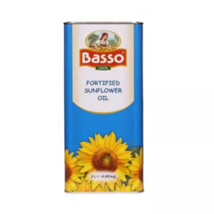 Basso Sunflower Oil - 5 Ltr (Tin)