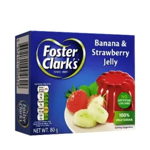 Foster Clark's Jelly Crystal 80g Banana & Strawberry