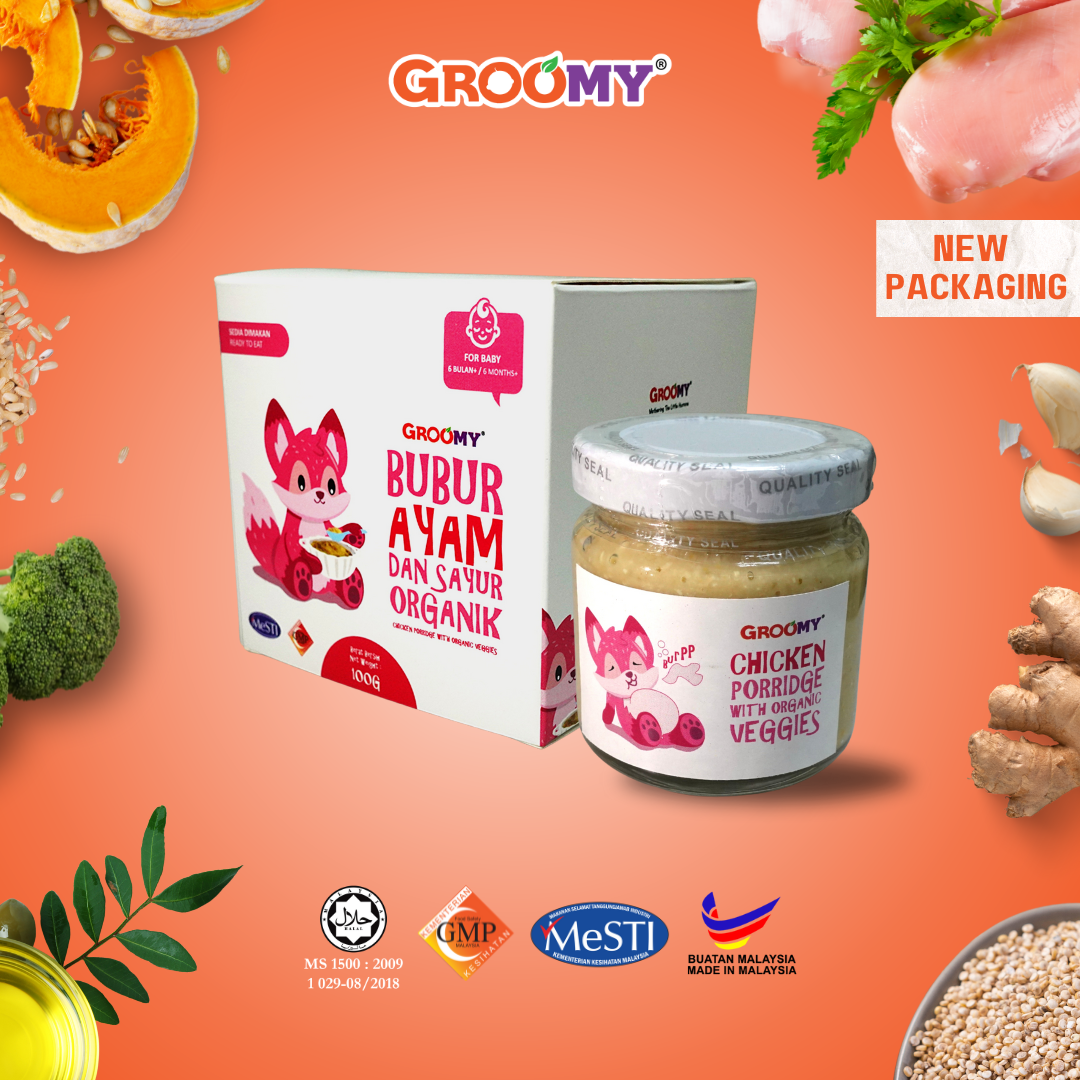 GROOMY Organic Chicken Porridge With Veggies - 100g